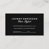 Carte De Rendez-vous Ciseaux verts | Marbre | Métallique d'or (Dos)