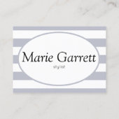 Carte De Rendez-vous Classic Grey Stripes (Dos)