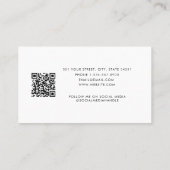 Carte de rendez-vous client d'entreprise Code QR é (Dos)