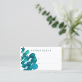 Carte de rendez-vous client Eucalyptus (Debout devant)