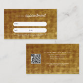 Carte de rendez-vous client professionnel QR Code  (Devant / Derrière)