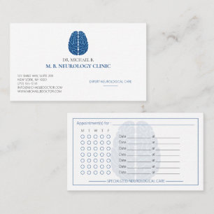 Carte De Rendez-vous Clinique de Neurologie du Neurologue Moderne Logo