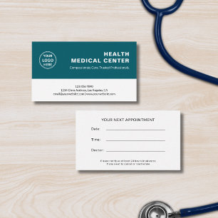 Carte De Rendez-vous Clinique de soins médicaux Médecin sarcelle