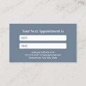 Carte De Rendez-vous Clinique dentaire Dentist Tooth Dusty Blue (Dos)