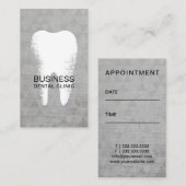 Carte De Rendez-vous Clinique dentaire géométrique grunge de logo de (Devant / Derrière)