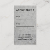 Carte De Rendez-vous Clinique dentaire géométrique grunge de logo de (Dos)