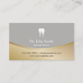 Carte De Rendez-vous Clinique dentaire Moderne Gold & Silver Rendez-vou (Devant)