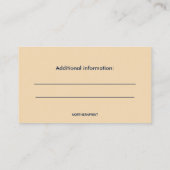 Carte de rendez-vous clinique vétérinaire modifiab (Dos)