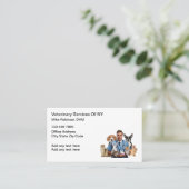 Carte de rendez-vous clinique vétérinaire vétérina (Debout devant)