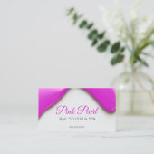 Carte De Rendez-vous Clou liquide rose Polonais (Debout devant)