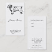 Carte De Rendez-vous Clumer Spaniel Chien d'affaires (Devant / Derrière)