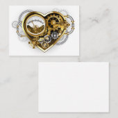 Carte De Rendez-vous Coeur vapeur avec un manomètre (Devant / Derrière)