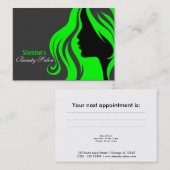 Carte de rendez-vous coiffeur (chaux) (Devant / Derrière)