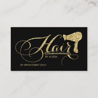 Carte De Rendez-vous Coiffeur élégant de manuscrit de parties