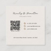 Carte De Rendez-vous Coiffeur Élégant Or (Dos)