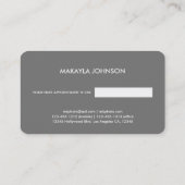 Carte De Rendez-vous Coiffeur moderne et minimal de bleu d'oeufs de (Dos)