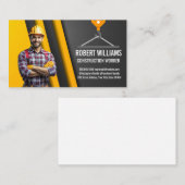Carte De Rendez-vous Collecteur bleu | Vignée de construction (Devant / Derrière)