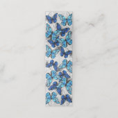 Carte De Rendez-vous Composition des White and Blue Butterflies (Extérieur déplié)