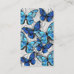 Carte De Rendez-vous Composition des White and Blue Butterflies