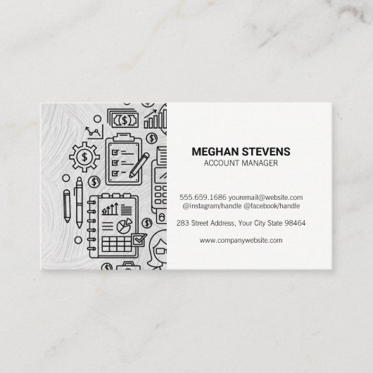 Carte De Rendez-vous Comptabilité | Teneur de livres (Devant)