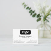 Carte De Rendez-vous Conception de logo d'entreprise de base Programme (Debout devant)