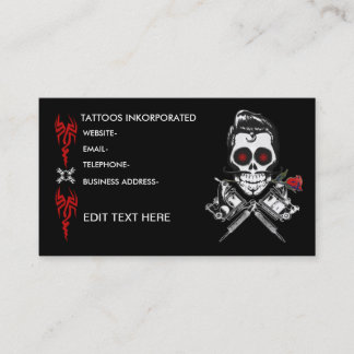 Carte De Rendez-vous Conception de tatouage