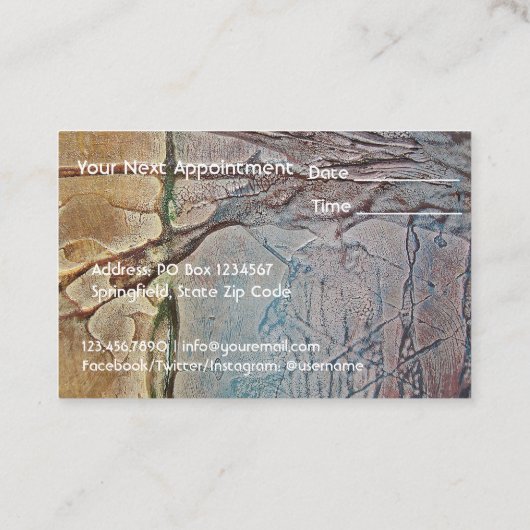 Carte De Rendez-vous Conception historique (Dos)