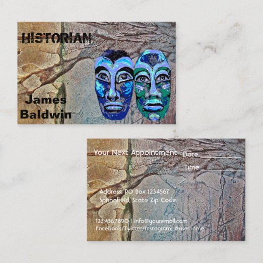 Carte De Rendez-vous Conception historique (Devant / Derrière)