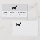 Carte De Rendez-vous Conception professionnelle de l'animal de compagni (Devant / Derrière)