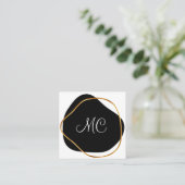 Carte De Rendez-vous Concierge personnel Classy Monogram (Debout devant)