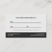 Carte De Rendez-vous Conseiller - Nomination élégante de Lys d'Eau (Dos)