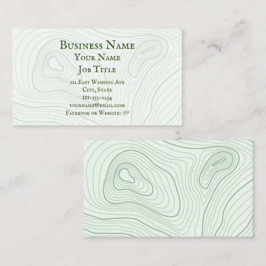 Carte De Rendez-vous Contours (Devant / Derrière)