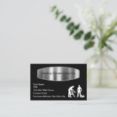 Carte De Rendez-vous Cool Modern Construction Services (Debout devant)