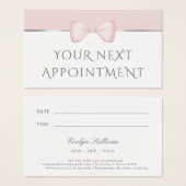 Carte de rendez-vous Coquette (Devant & derrière)