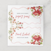 Carte De Rendez-vous Coquette Berry In Love Fête des mariées Étiquette  (Extérieur déplié)