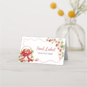 Carte De Rendez-vous Coquette Berry In Love Fête des mariées Étiquette  (Dos)