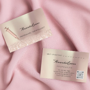 Carte De Rendez-vous Cosmetologue des injections Botox du Rose B12 Syri