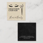 Carte De Rendez-vous Cosmétologue | Eyelash Salon Shears (Devant / Derrière)