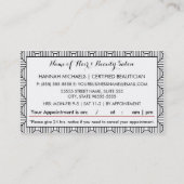 Carte De Rendez-vous Cosmetologue Retro Mod Nomination d'une femme (Dos)