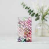 Carte De Rendez-vous cosmotology grunge de coiffeur de ciseaux de (Debout devant)