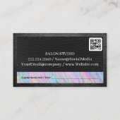 Carte De Rendez-vous Cuir | Iridescente Rainbow Liquid (Dos)