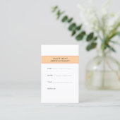 Carte De Rendez-vous Custom Plain Appointment Reminder Template (Debout devant)