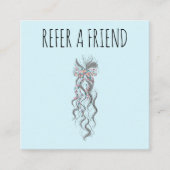 Carte De Rendez-vous Cute Pastel Bride Wavy Coiffeuse Salon de coiffure (Devant)