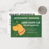 Carte de rendez-vous d'affaires de Dog Hotel (Devant/Arrière en situation)