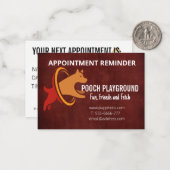 Carte de rendez-vous d'affaires de la garderie de  (Devant/Arrière en situation)