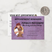 Carte de rendez-vous d'affaires pour la photograph (Devant/Arrière en situation)