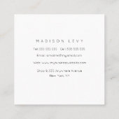 Carte De Rendez-vous Dames Motifs Fleurs Artistes Pastel Designer (Dos)