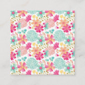 Carte De Rendez-vous Dames Motifs Fleurs Artistes Pastel Designer (Devant)