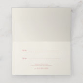 Carte de rendez-vous de base minimale en blanc et  (Intérieur déplié)