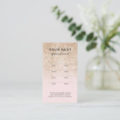 Carte de Rendez-vous de Beauté Élégante et Simple (Debout devant)
